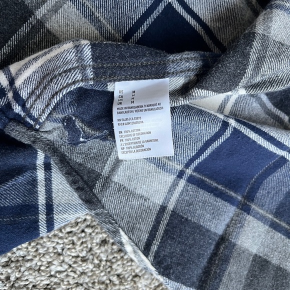 American Eagle Outfitters Blue Heritage Flannel - Picture 7 of 7